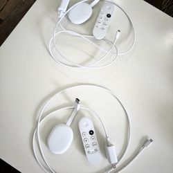 (2) Google Chromecast with Google TV