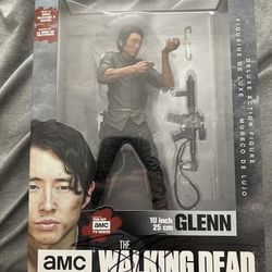 (Unopened) Mcfarlane Toys The Walking Dead Glenn Action Figure W/Steven Yuen Autograph 