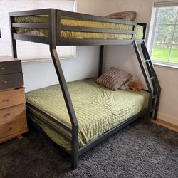 Restoration Hardware Industrial Twin over Full Bunk Bed