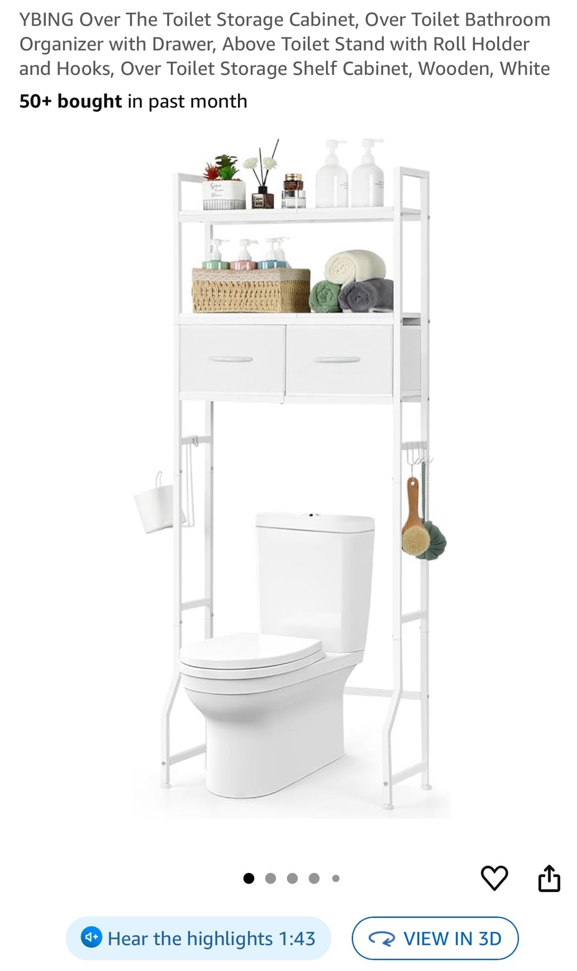 Storage Toilet New $40