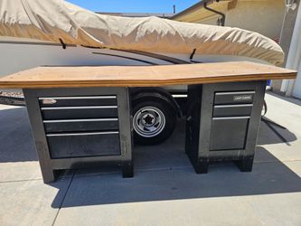 Craftsman 7' Workbench with drawers