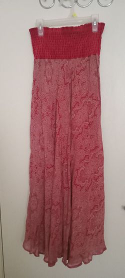 Women's Red Long Skirt