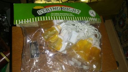 Beer mug string lights