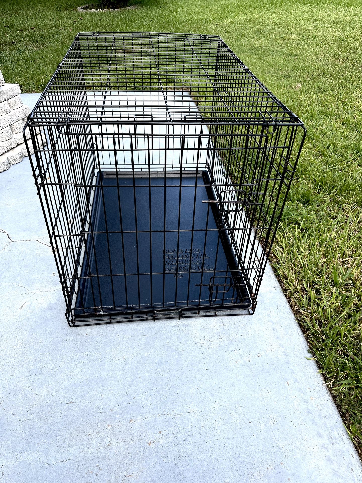 Large Metal Pet Black Wire Crate