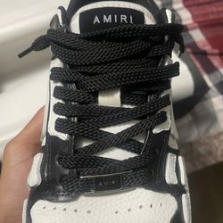Amiri Shoes Black Bone 