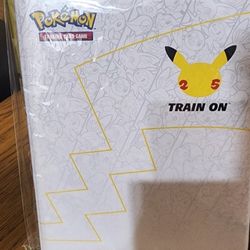 Oversized Card Binder With Pikachu Card