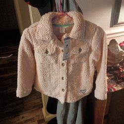 A Roxy Button-up Pink Sweater Extra Small