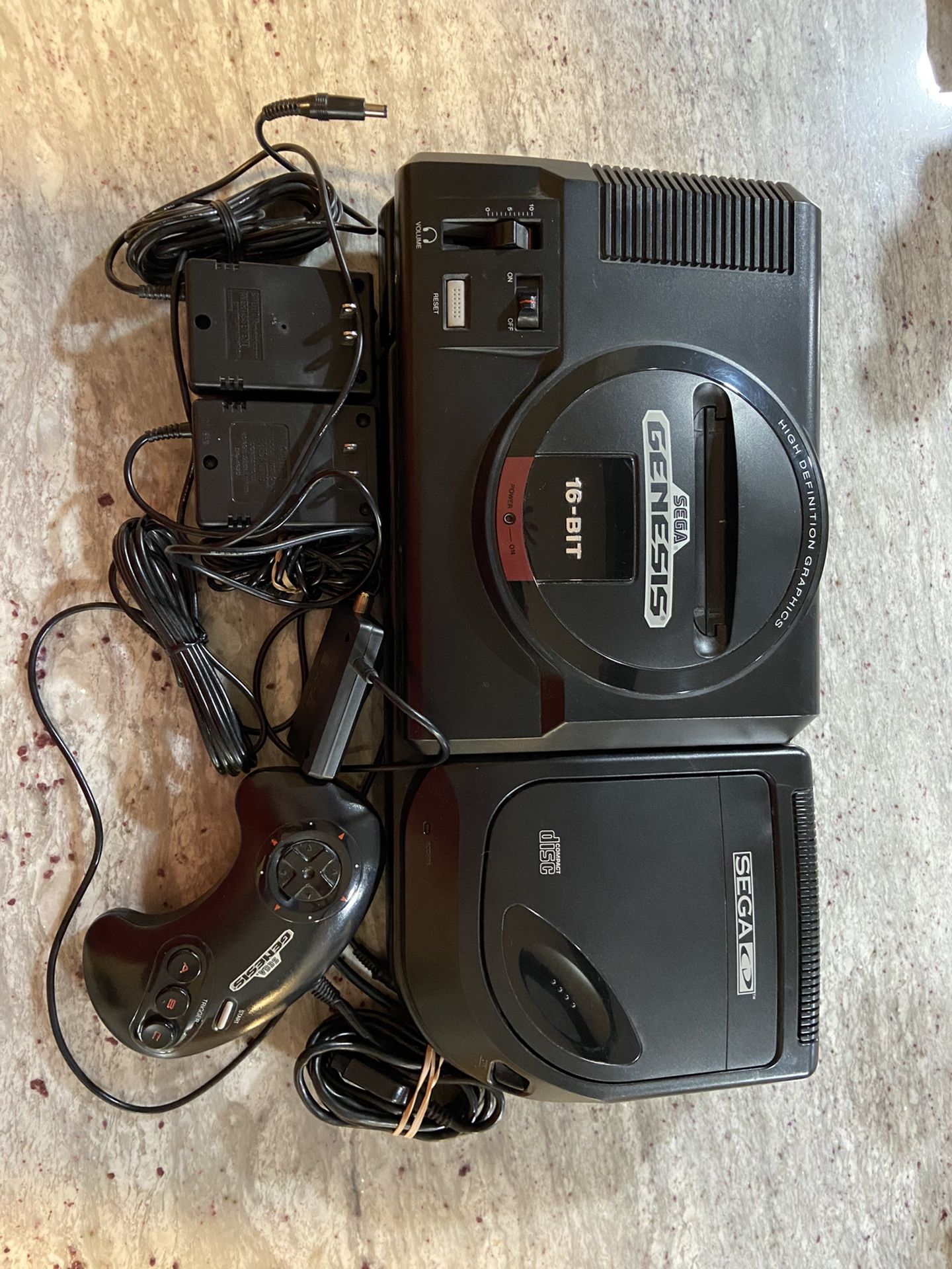 Sega Genesis With Sega Cd Player for Sale in New Haven, CT - OfferUp