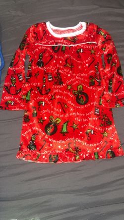 New Girls Grinch Pjs Dress Size XXS (4)