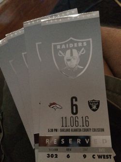 Raider tickets