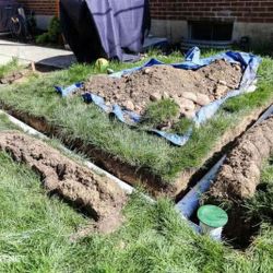 Sod / Soil , & Under ground Gutters