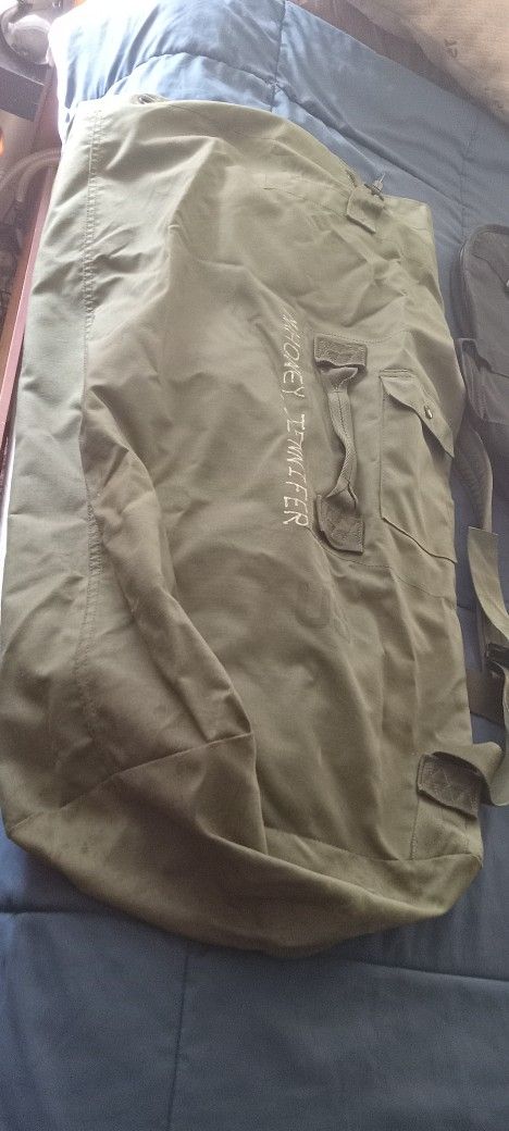 Original Old School U.s Army Laundry Duffle Bag