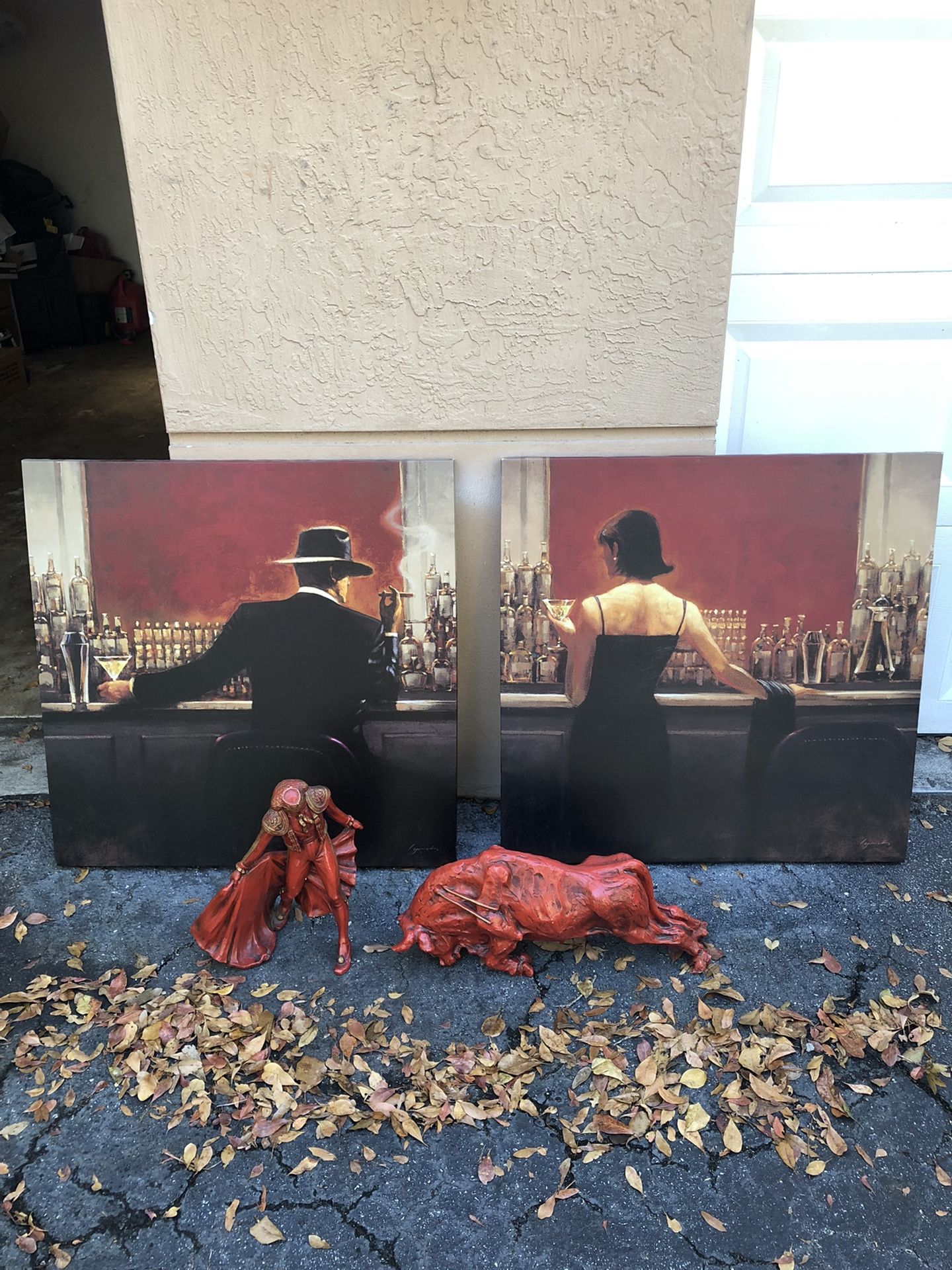 Vintage Bull And Matador 1968 And Pictures Frames Art