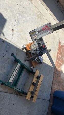Miter Saw, Reciprocating Saw, and Work Bench Bundle