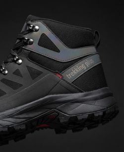 Trekking Plus Black Hiking Boots Men's Size 9