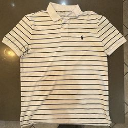 Men’s Polo Golf By Ralph Lauren Short Sleeve Striped Polo Shirt Large