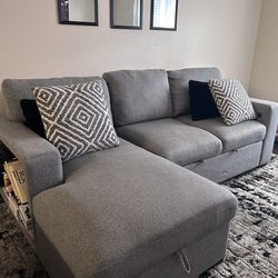 Playday Gray 93" 2 Piece Couch