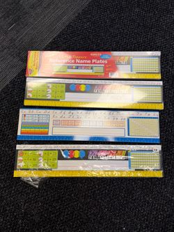 Name plates for grades 3-5