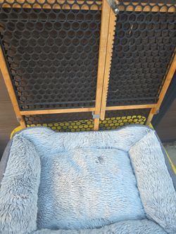 Gate for dog N new bed for dog