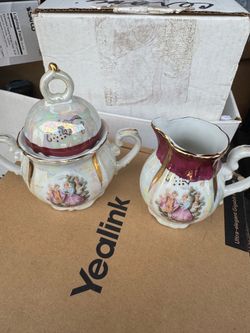 Vintage Creamer and sugar bowl