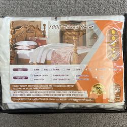 1000 Thread Count CalKing Egyptian Cotton Sheet Set