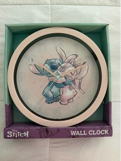 Stitch & Angel Clock
