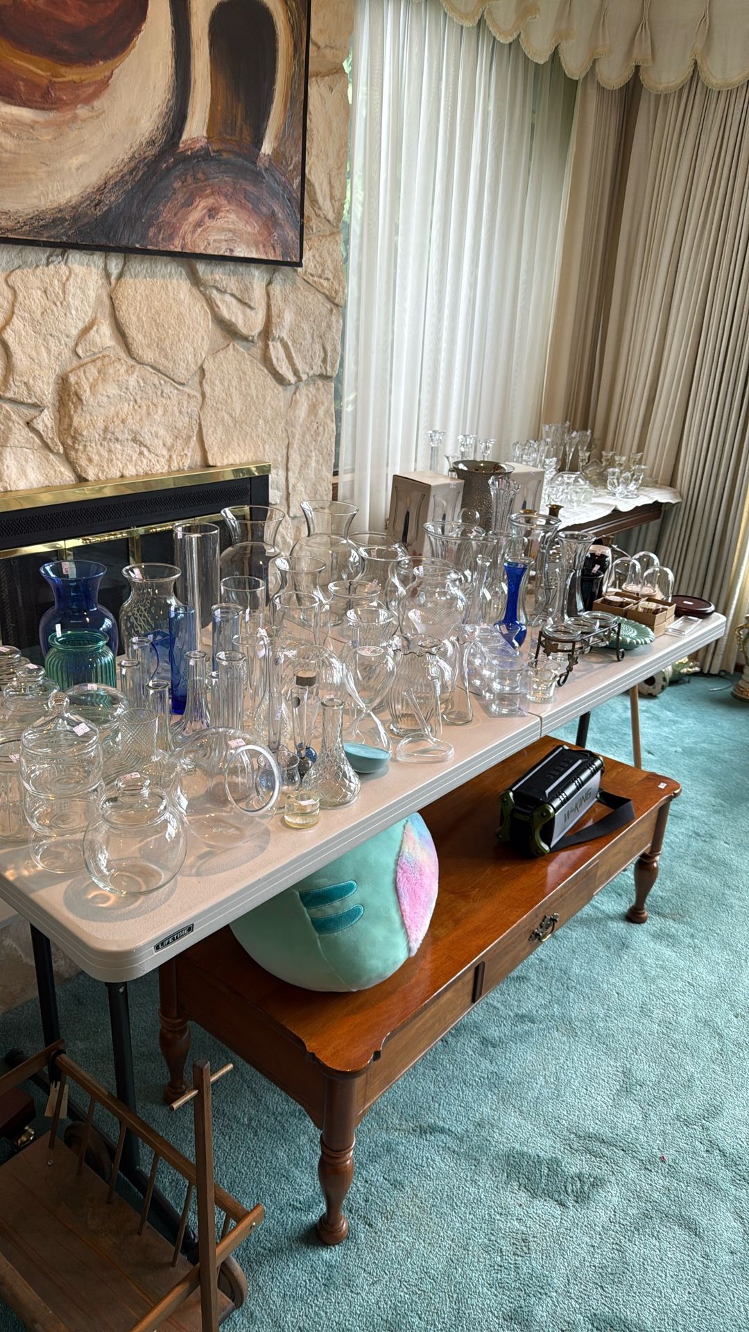 New And Antique Glass Vases Candle Holders And More