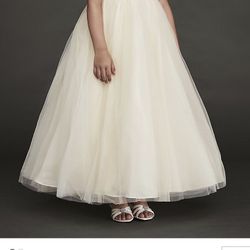 NEW Beautiful David’s Bridal Flower girl Or Party Dress
