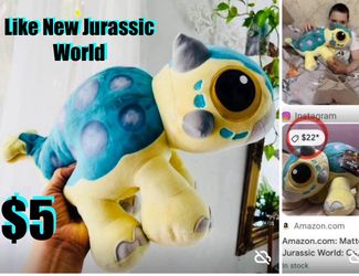 $5 Like New Mattel Jurassic World Dinosaur 16 Inches in great condition