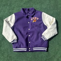 New NBA Phoenix Suns Purple Varsity Jacket Size S-XL