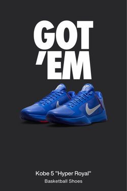 Nike Kobe 5 Protro “Hyper Royal” Dodgers - Size 10