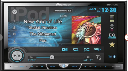 CAR STEREO PIONEER AVH-X5600BS - 7" DISPLAY - REMOTE - CORDS INCLUDED - $65