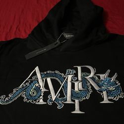Amiri Embroidered Dragon Hoodie Size L & M