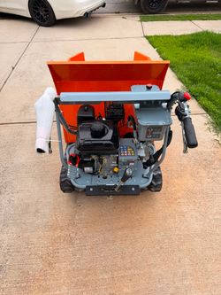 Concrete Buggy. Yardmax power trackbarrow 1100 lb - 208 cc
