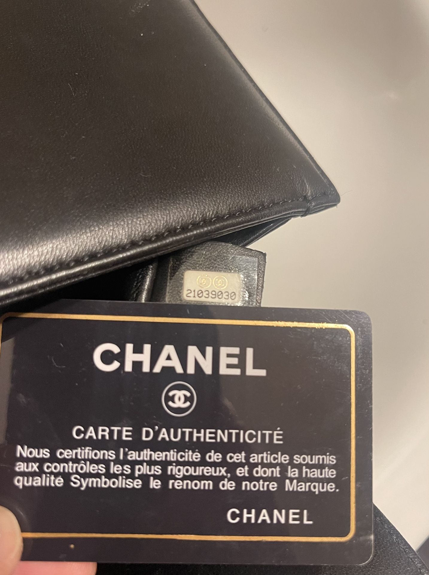Authentic & Rare CHANEL Medium Black Python Boy Bag