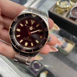 Citizen Promaster Watch NY0125-83E Automatic Diver Gold & Black Dial Silver
