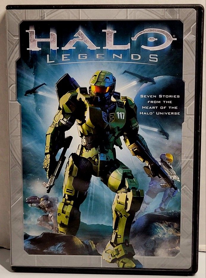 Halo Legends: Seven Stories From The Heart Of The Halo Universe (DVD, 2010) Very Good Condition. The image displays the DVD cover for Halo Legends, an