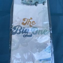 Surfing The Big One Birthday Party Table Cover 2 pk