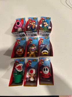 NEW 9 Super Mario Action Figures