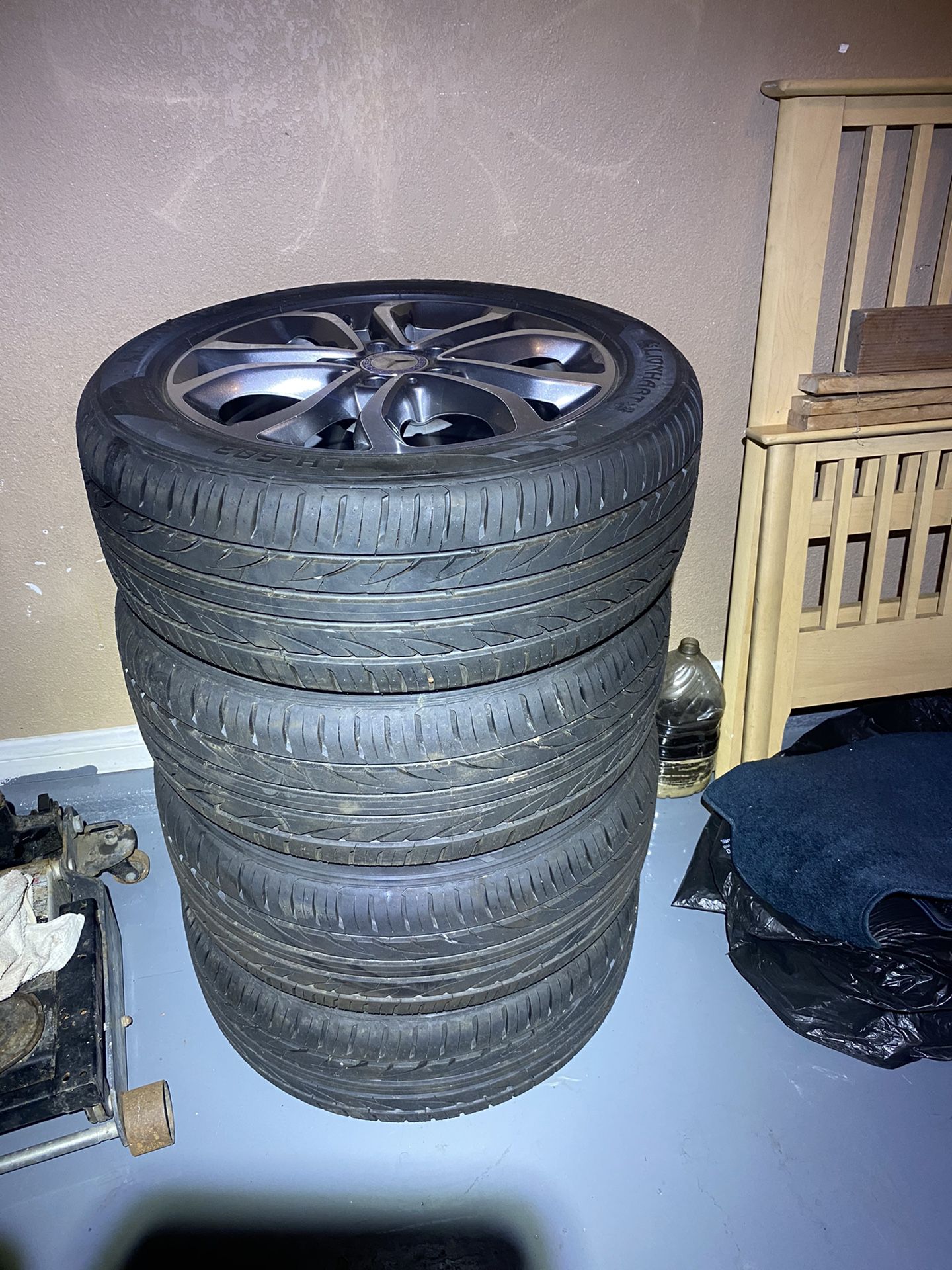 Benz C300 new tires and rims in exchange for Mac Book Pro