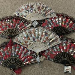 Gorgeous Handheld Folding Fans $5 A Piece 