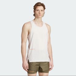 Adidas Men’s Adi365 H.Koumori Running Singlet Size S Grey One