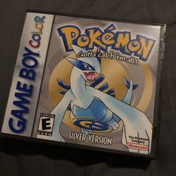 Pokémon Silver Clone For Gameboy Color With Custom Hard Case