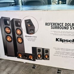 Klipsch Reference R-806FA Dolby Atmos 5.0.2 Home Theater System | Premium Towers w/ Built-In Atmos | Cinema-Grade Surround 