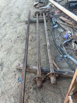 Trailer Axles with Spindles 8 foot– Set of 2