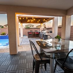 Glass Table And Chairs
