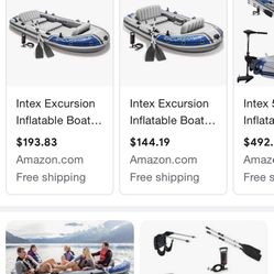 Excursion 5 Inflatable Boat USED