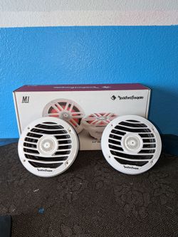 Rockford Fosgate Punch PM2652X 6.5in Marine Speakers Pair White 4 Ohm 85W RMS