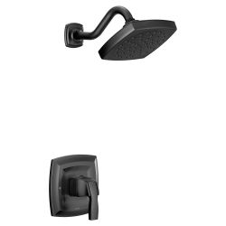 Moen Voss Matte Black M-CORE 3-Series 1-Handle Shower Trim Kit, UT3692BL