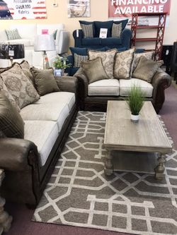 ❄️Winter Furniture Sale!❄️🇺🇸Brand New Traditional Sofa Loveseat Livingroom Set!🇺🇸 $50 Down Takes It Home Today!🇺🇸